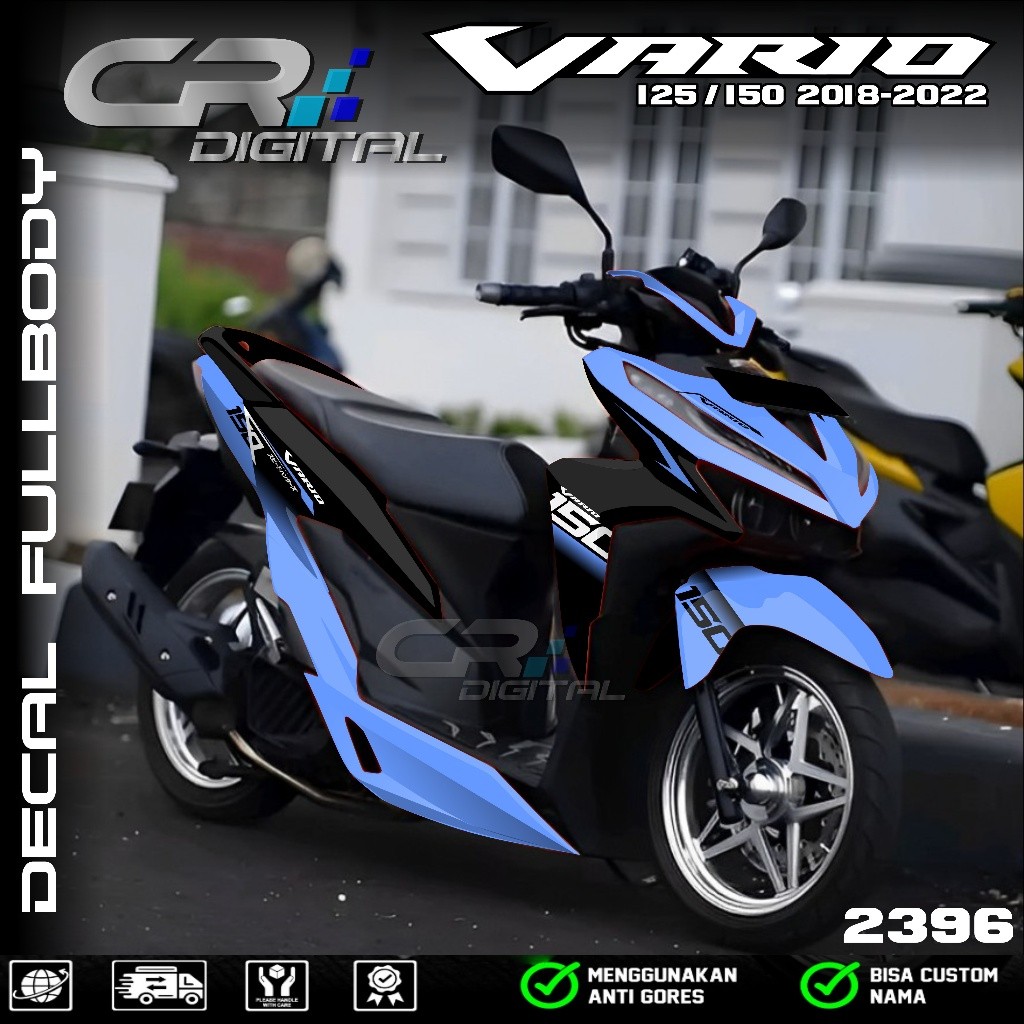 (COD)Decal stiker VARIO 125/150 NEW Full Body Simpel grafis gradasi - Sticker vario 125/150 2018 201