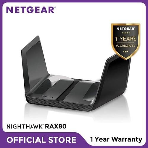 Netgear RAX80 Nighthawk AX8 8 Stream AX6000 WiFi 6 Router Garansi 1 Th M