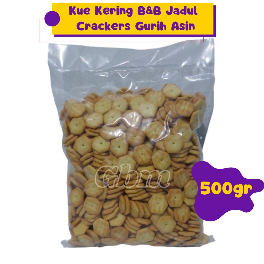 

Kue Kering BnB Jadul Crackers Gurih Asin 500gr