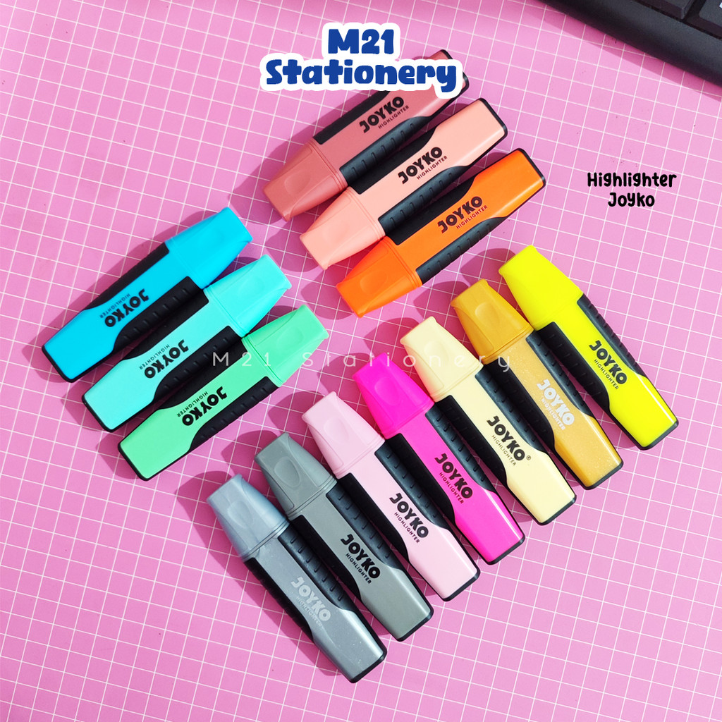 

( 1 PCS) HIGHLIGHTER JOYKO / PENANDA CATATAN JOURNALING CATATAN ALAT TULIS SEKOLAH ATK KANTOR MURAH