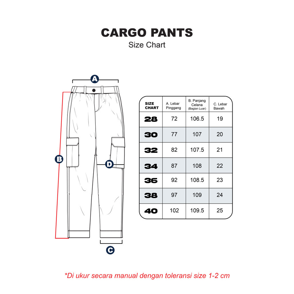 LIM_STORE Erigo Cargo Pants Brayden Olive - Celana Panjang Cargo Unisex