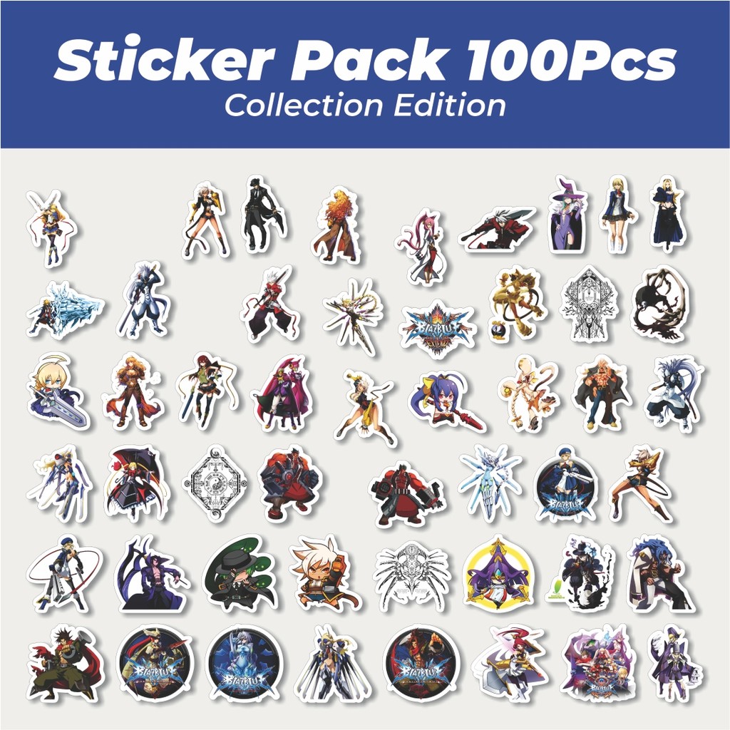 

Hot Stiker Game Series Blaz Blue Karakter Mix 10 Lucu Anti Air Stikers Berperekat Waterproof Sticker Decal Buat Motor Helm Buku Journal Koper Casing HP Laptop Botol Minum