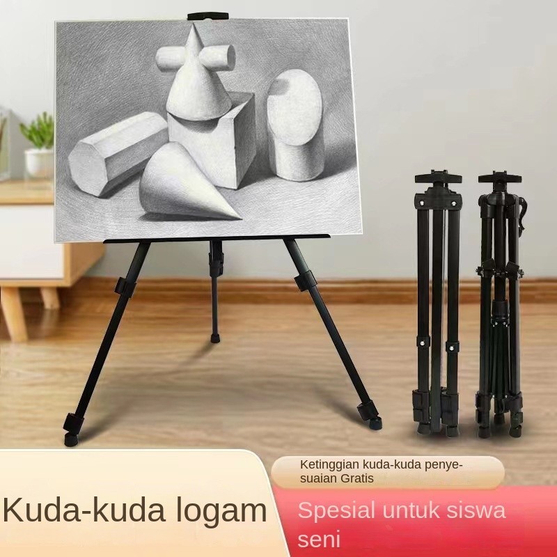 

Easel Lipat Portable - Tripod Stand Lukis Untuk Anak & Dewasa