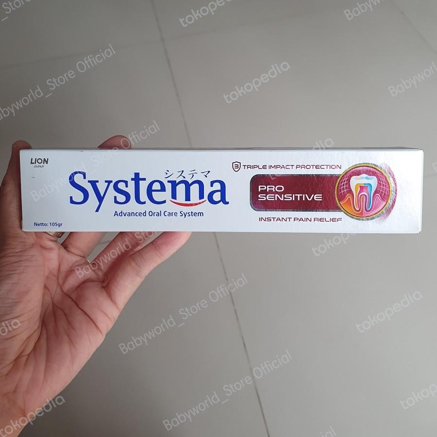 Systema Pasta Gigi Sensitive 105gr Sensitive Whitening / Pro Sensitive