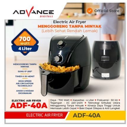 ELECTRIC AIR FRYER ADF-40A / ELECTRIC AIRFRYER ADVANCE ADF-35A