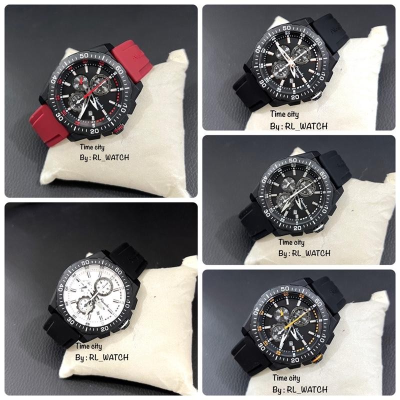 Jam Pria Alexandre Christie AC6689 Karet Analog