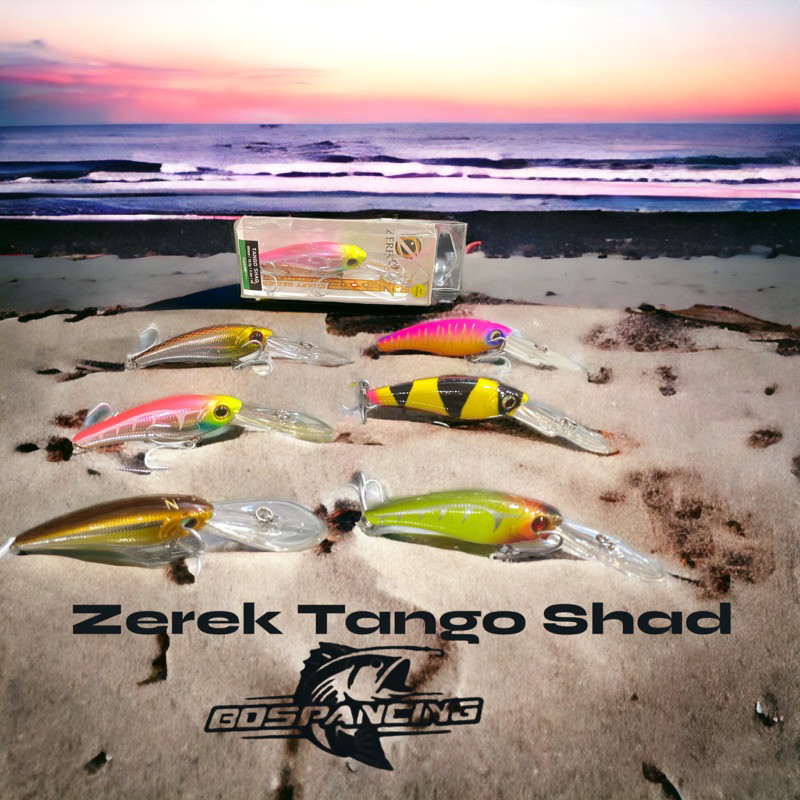 ZONA PEMANCING - Umpan ZEREK Tango Shad 69mm/10.5gram /umpan mancing UV active