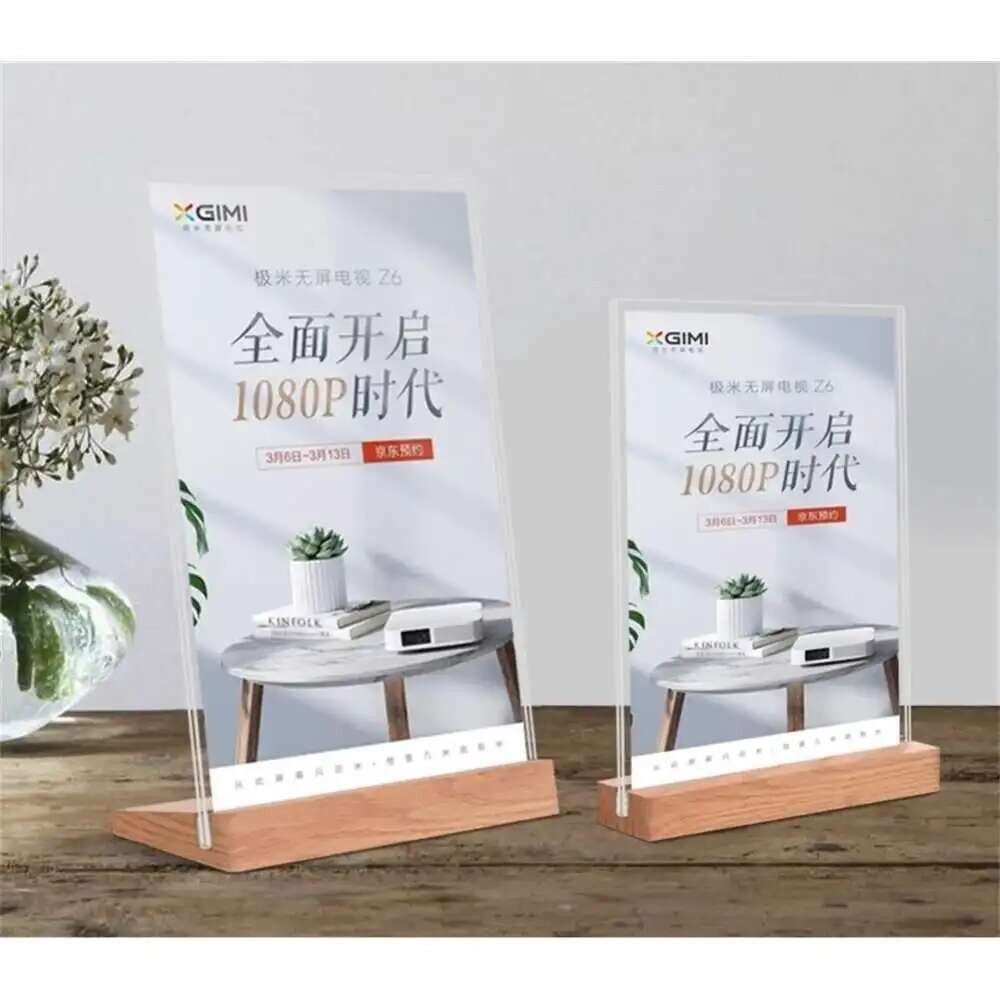 

A6 Acrylic L-style T-type Strong Table Signboard Double-sided Tab Le Sign Display Card Rack Table A4 A6 Paper Holder Showing