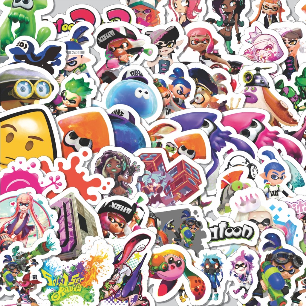 

Stiker Cutting Pack Stiker Game Series Splatoon Karakter Mix 3 Isi 100Pcs Series Aesthetic Lucu Keren Untuk Koper Bahan Vynil