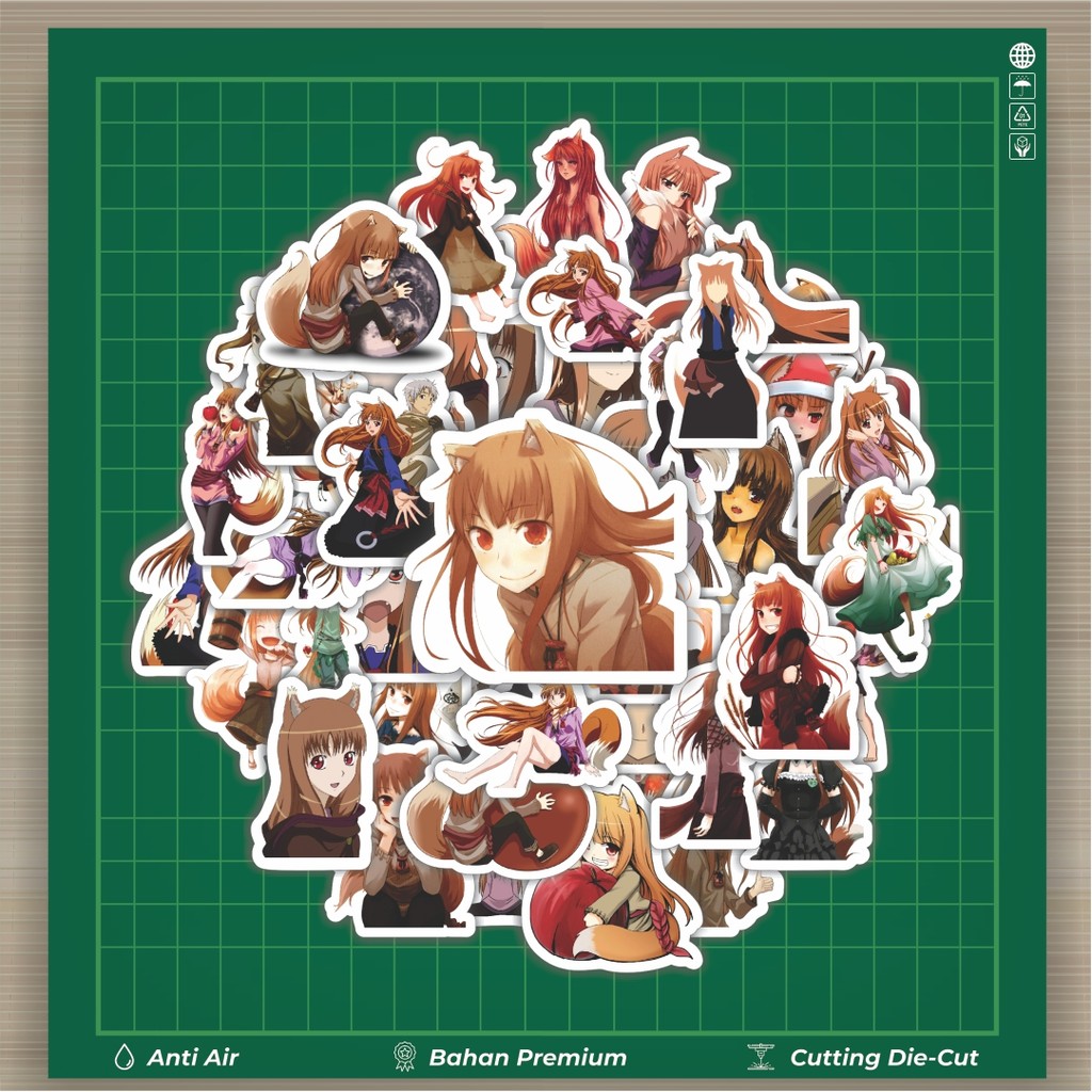 

HOT 50 PCS STIKER Stiker Anime Series Spice And Wolf Karakter Mix Stiker Fashion Cars Decal Dingin Kartu Album Custom Vinyl Anti Air- Sticker Aesthetic Buku Journal Koper Casing HP Tablet Laptop Helm Motor Botol Minum