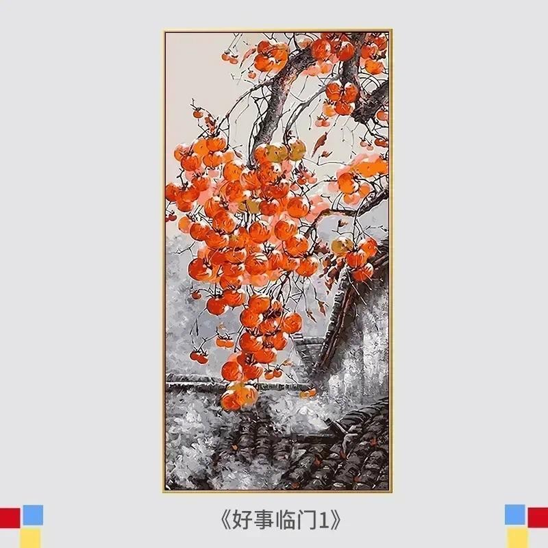 

24986-Tulip diy digital acrylic flower painting explosion hand-filled landscape painting