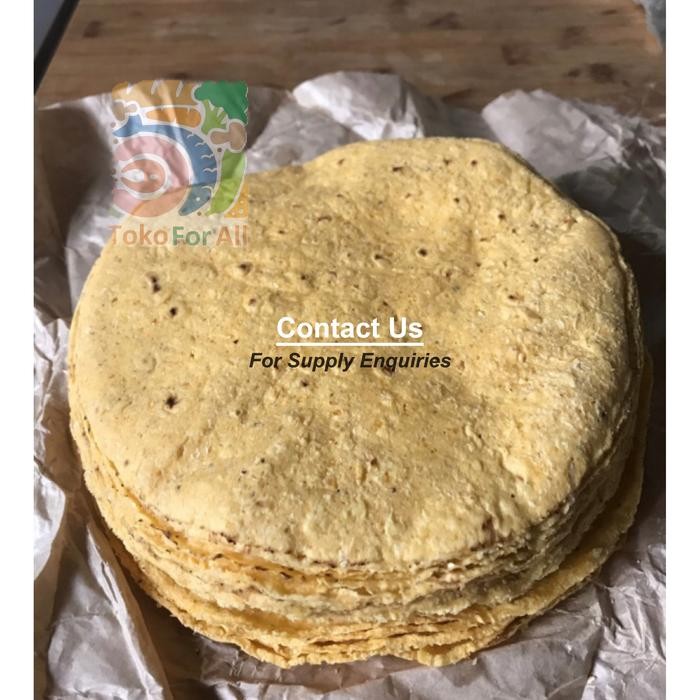 

Corn Tortilla Frozen Kulit Nachos, Murah, 12cm +/- 35 pcs - 12cm