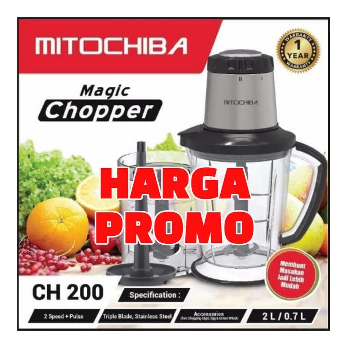 Chopper MITOCHIBA CH-200 Choper/blender multi fungsi garansi resmi - Mitochiba CH200
