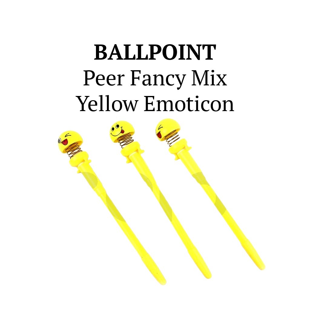 

♚12 Pulpen gel peer EMOTICON / 1pak pulpen gel EMOTICON♚
