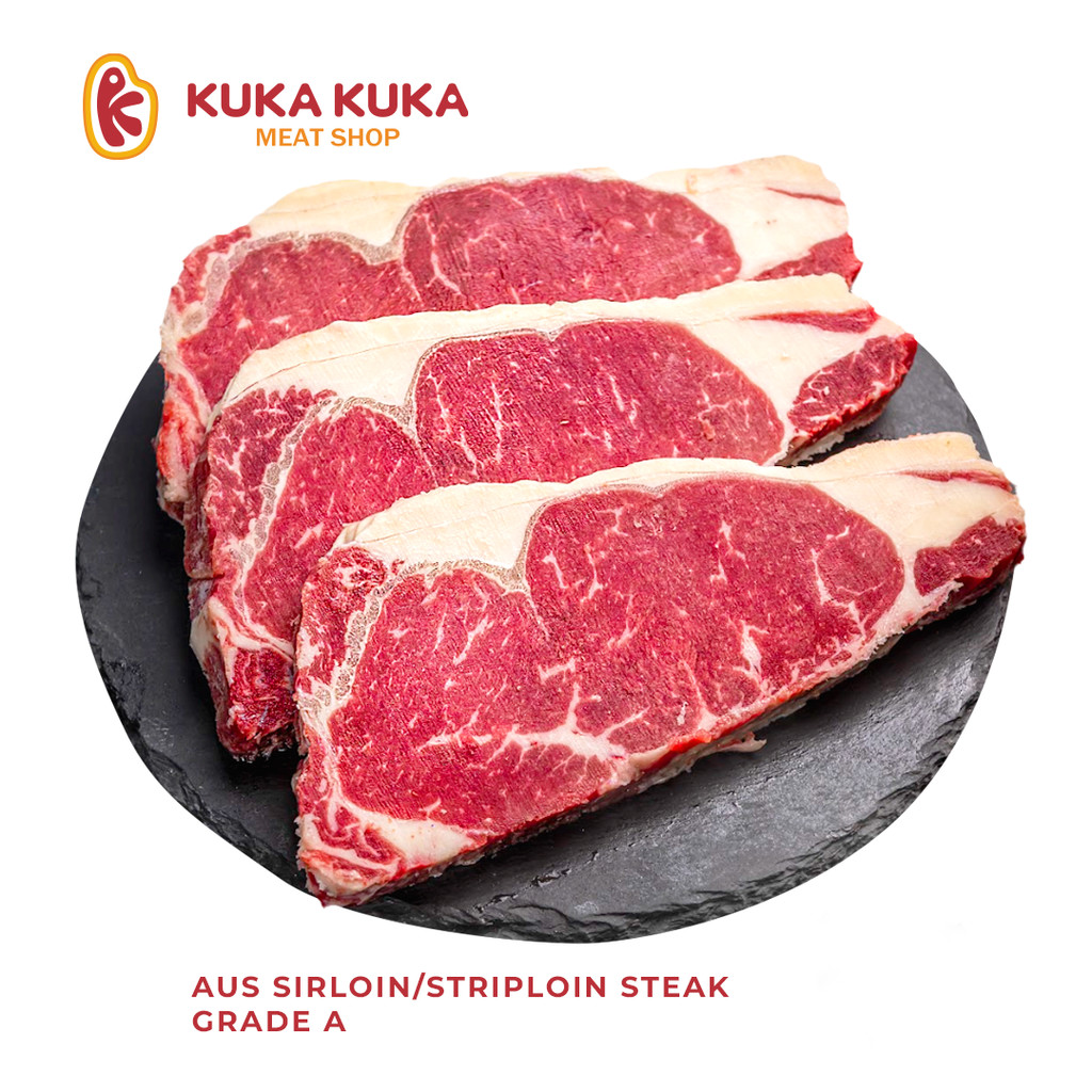 

Daging Beef Steak AUST Striploin / Sirloin Grade A