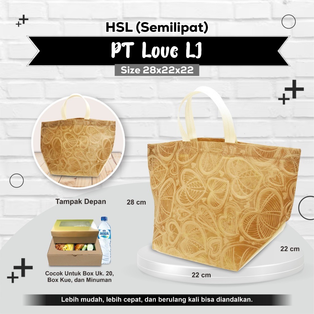 

[GROSIR] Tas Kotak Nasi Tas Hajatan Tas Tasyakuran Tas Besek Tas Spunbond Tekstur 28x22x22