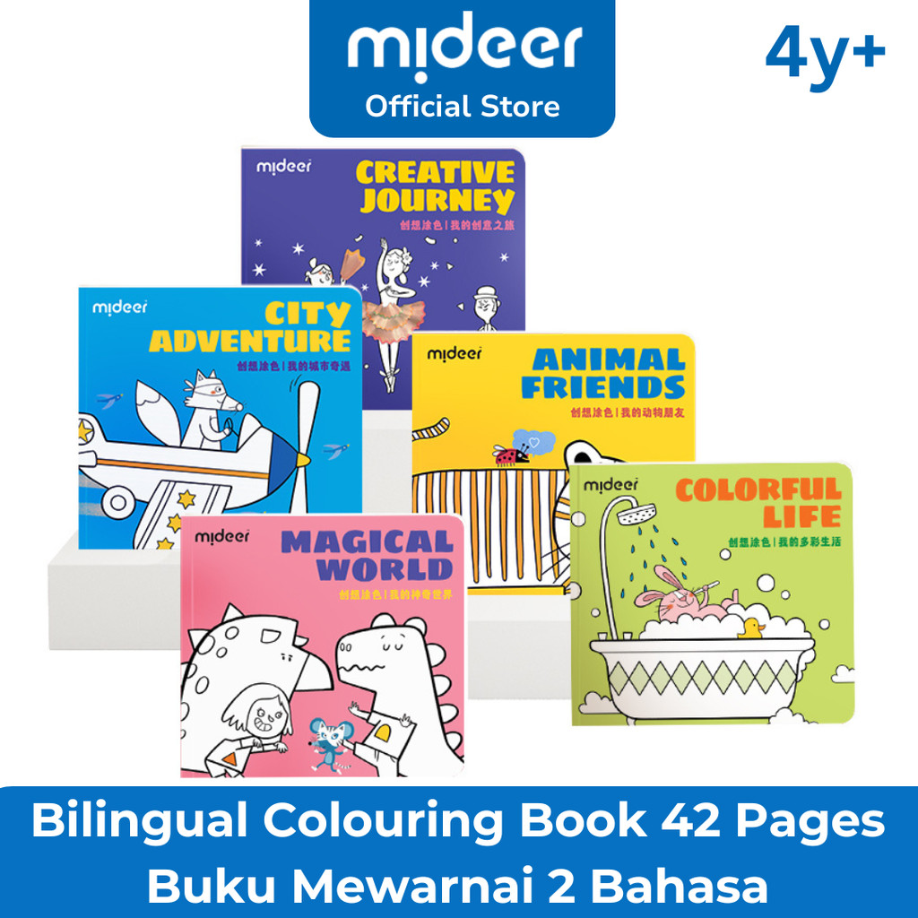 

Mideer Art Coloring Drawing Colouring Book Buku Mewarnai / Warna Edukasi Anak Anak Laki Laki Perempuan