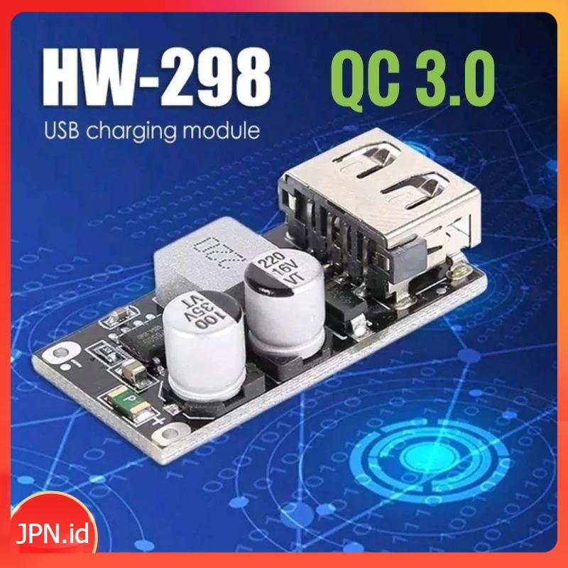 Modul PowerBank Quick Charge QC 3.0 2.0 6-32V USB 5V 3A Fast Charger HP - JPN