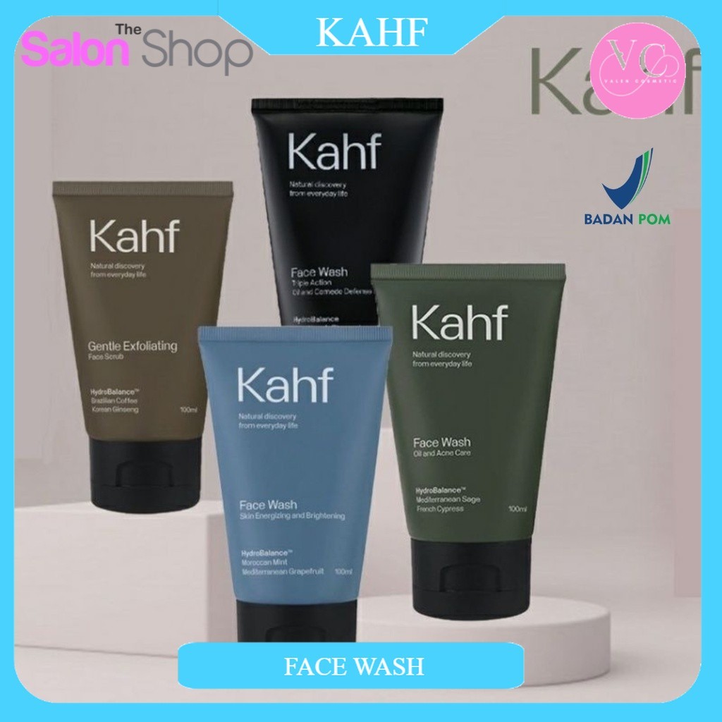 Kahf Face Wash / Face Scrub  - Sabun Wajah Pria / SABUN MUKA Kahf / face wash Kahf
