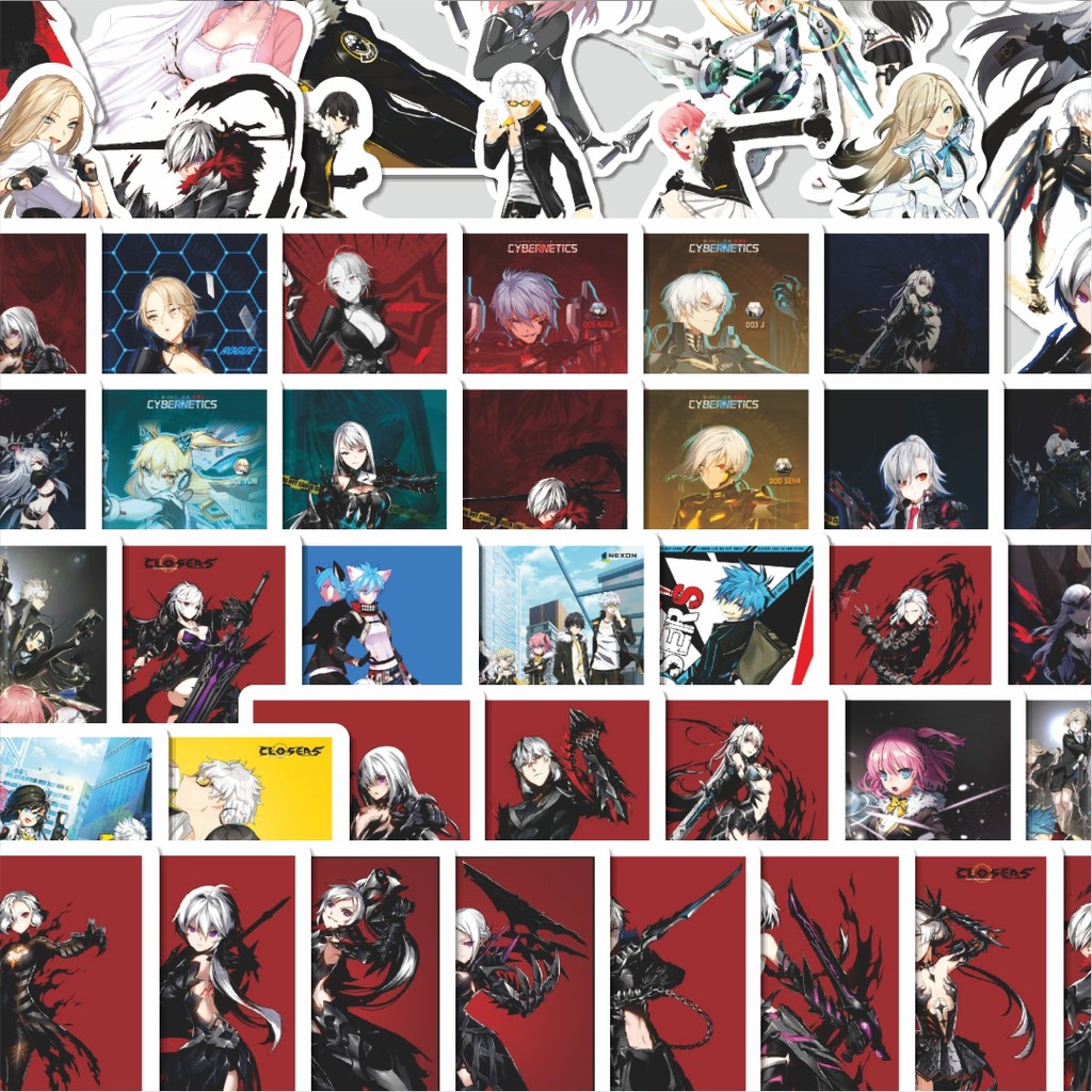 

Stiker Cutting Pack Stiker Game Closers Char Mix 3 Isi 100Pcs Series Aesthetic Lucu Keren Untuk Koper Bahan Vynil