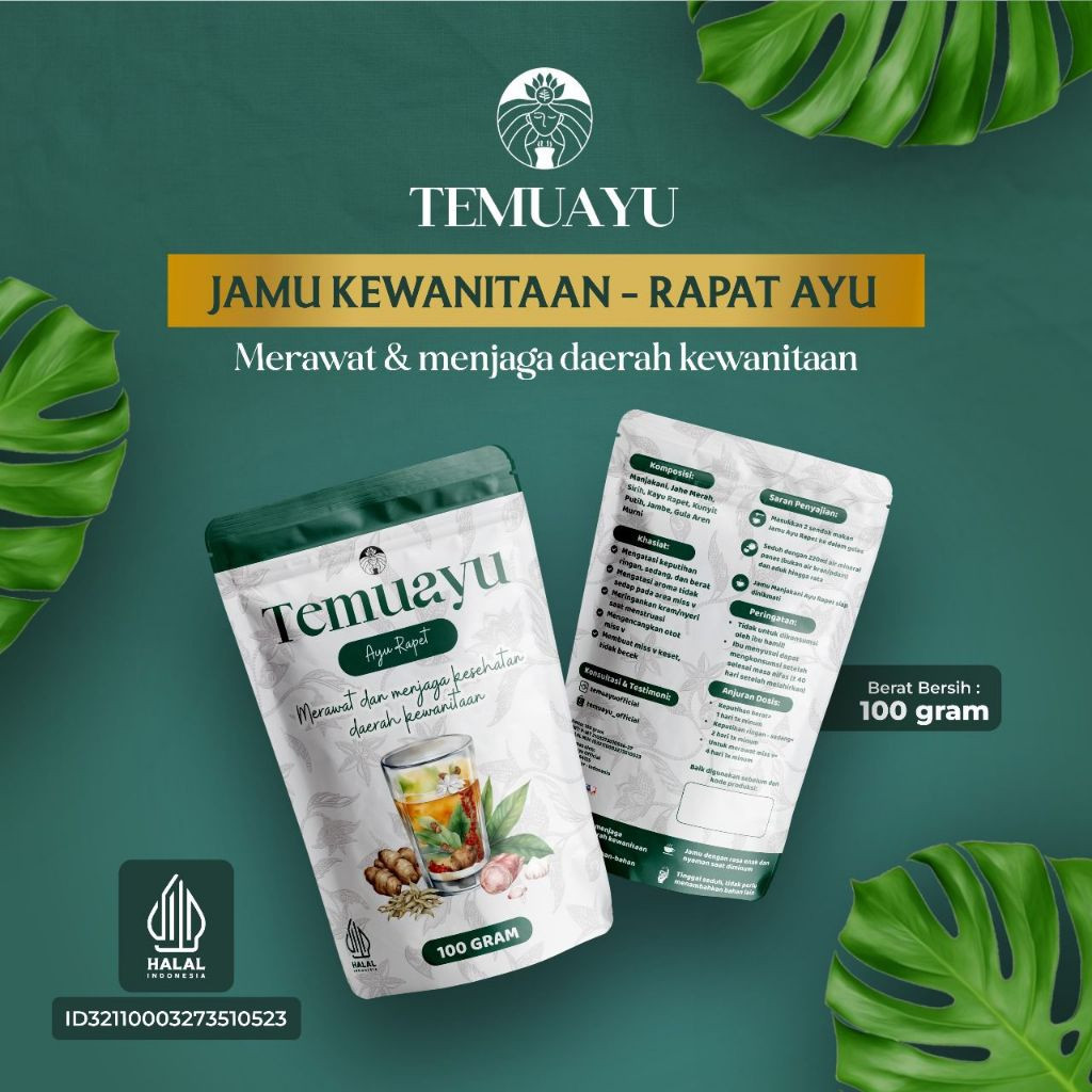 

TEMUAYU - Ecer 1 Pcs Minuman Jamu Ayu Rapet - Herbal Instan untuk Membantu Merawat dan Menjaga Kesehatan Daerah Kewanitaan
