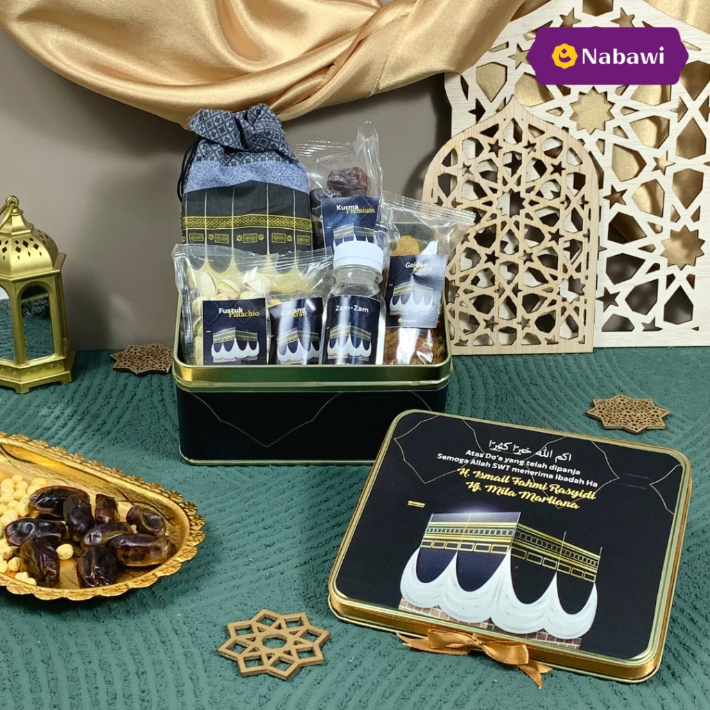 

Paket Hampers Box Tin Premium Oleh Oleh Haji Umroh Souvenir Makanan Khas Arab