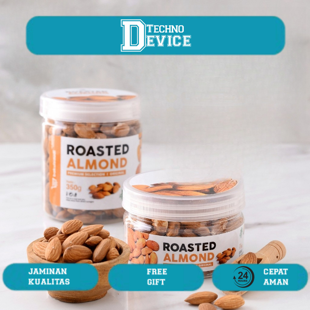 

Kacang Almond Panggang Kupas Premium Organik Roasted Almond Original Natural