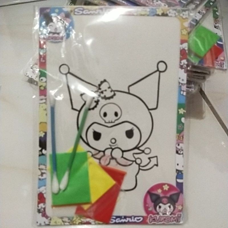 

Mewarnai Gambar dengan Cat Cair & Cotton Bud Mewarnai Karakter Lucu Souvenir Ulang Tahun