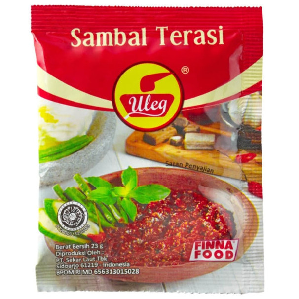 

Sambal Terasi Uleg 1 Pak isi 10