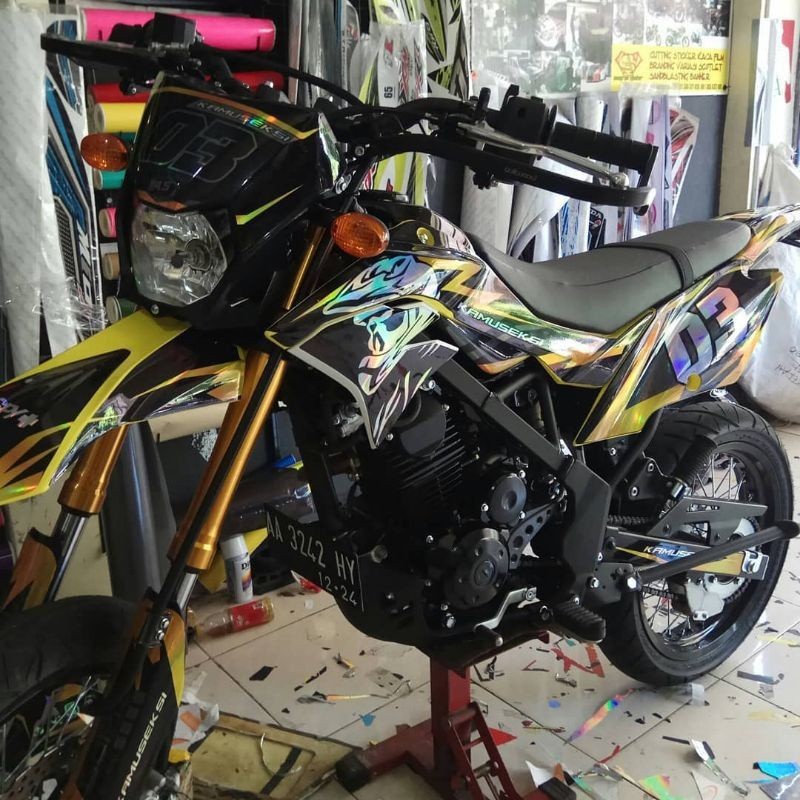 DECAL HOLOGRAM KLX DTRACKER CRF WR GORDON