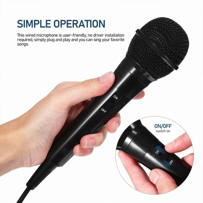 Microphone MIC Kabel 6.5mm Profesional Speaker Dynamic Suara Bagus Jernih Tanpa Noise