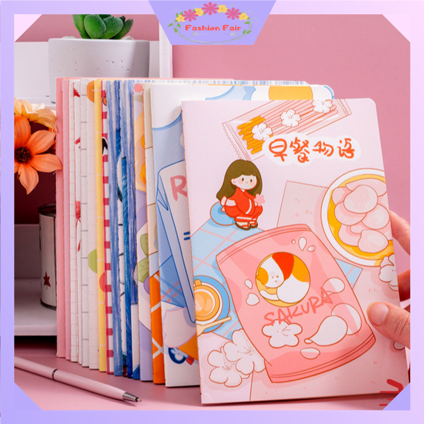 

FASHION FAIR - S6088 Buku Tulis Aesthetic / Notebook Karakter Lucu / Buku Catatan Sekolah / Buku Tulis Kertas / Mini Notebook Design Imut