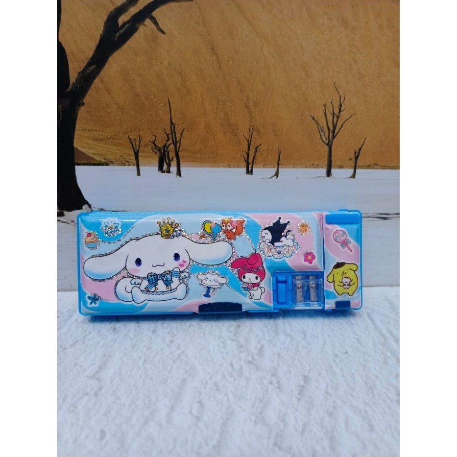 

TERLARIS! TEMPAT PENSIL KOTAK PENCIL PANJANG SANRIO KUROMI MELODY CINNAMOROLL - MAG8063 BIRU