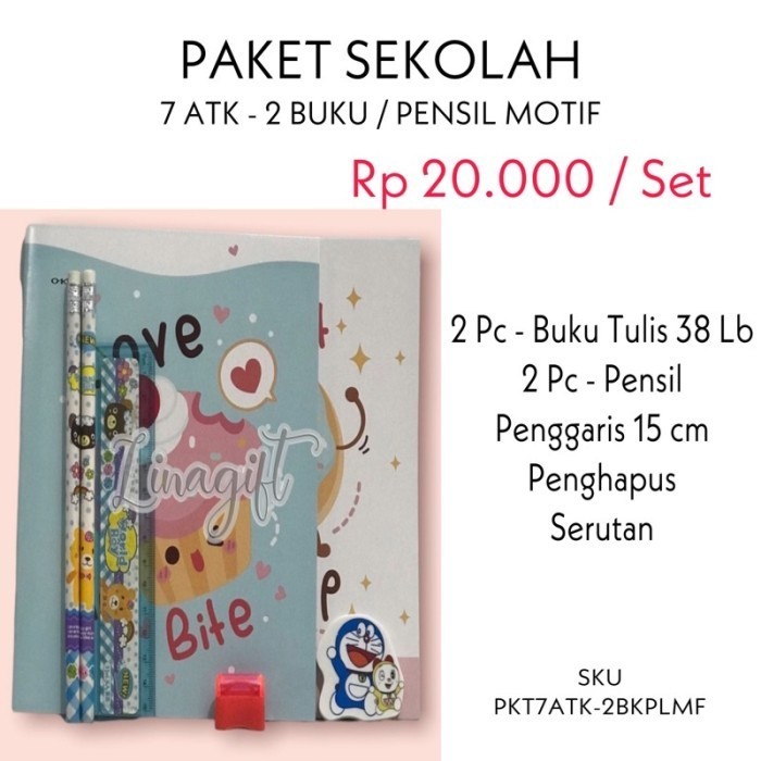 

promo ✨ -Paket alat tulis sekolah lengkap - PKT6ATK-BTLMKN