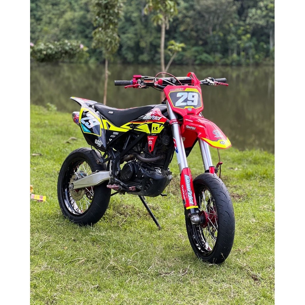 Desain Decal KLX Gordon Dengan Kombinasi Hologram - Stiker Klx Gordon custom