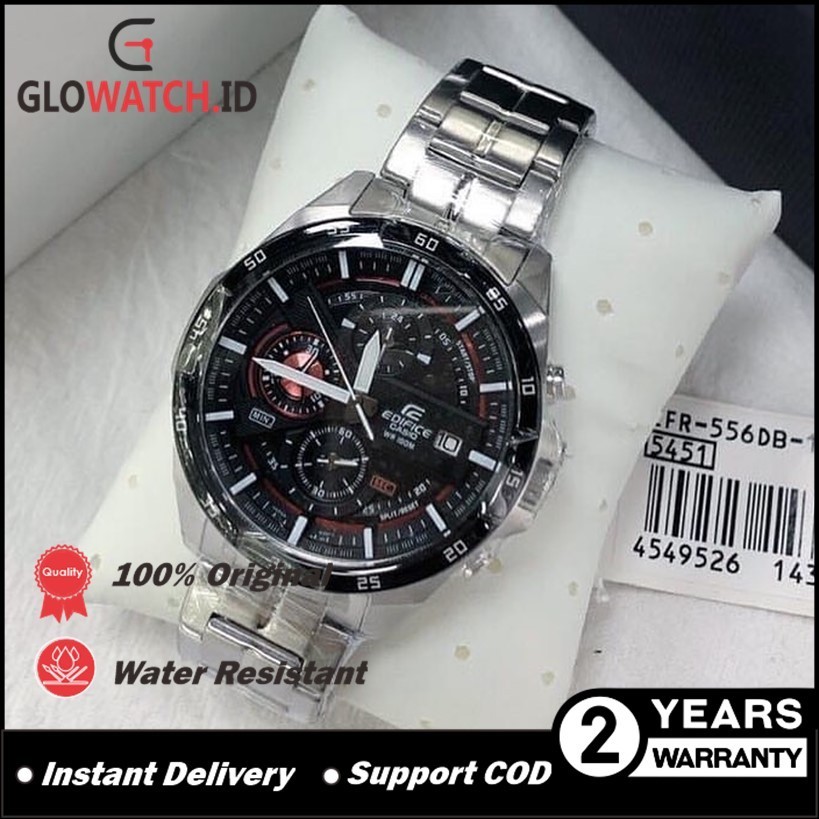 [Promo] Jam Tangan Pria Casio Edifice EFR-556DB-1A / EFR556DB-1A Stainless Steel Strap Original Casi