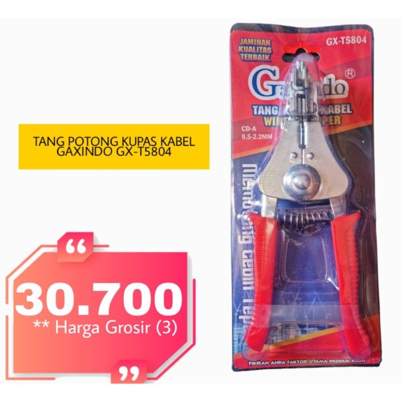 TANG POTONG KUPAS KABEL GAXINDO GX-T5804 T5800