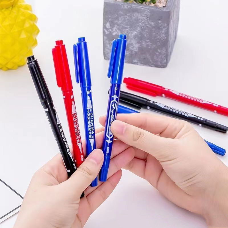 

Permanent Spidol Marker- 2 In 1 Cepat kering / Pulpen Spidol 2 kepala Tip