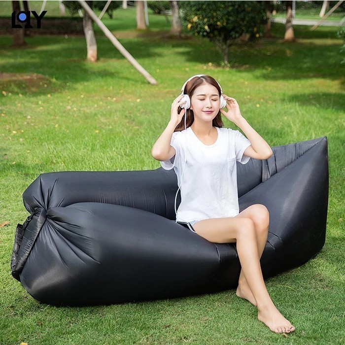 kursi angin sofa malas kasur angin air inflatable matras lipat kemah