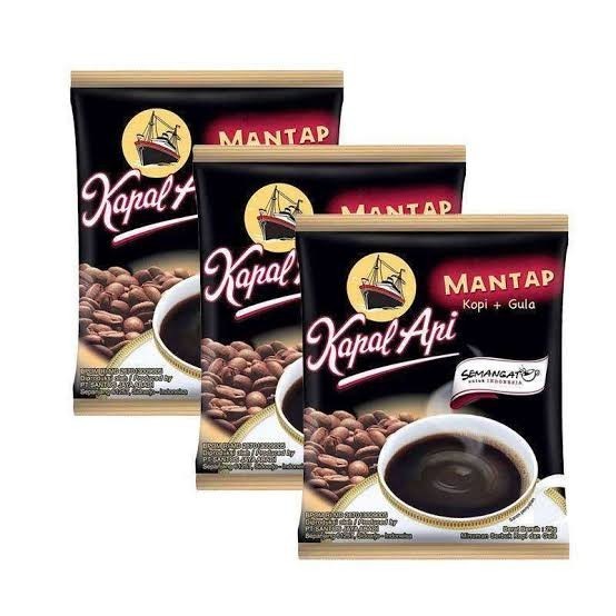 

Kapal api mantap kopi + gula