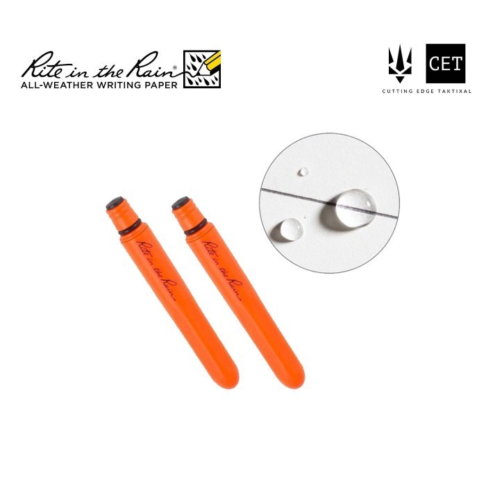 

Rite in the Rain EDC Pocket Pen Isi 2 - Pulpen Tactical Anti Air Water Resist Proof Survey Lapangan Survei Bolpoin Bolpen Ball Point Tahan Air - Orange