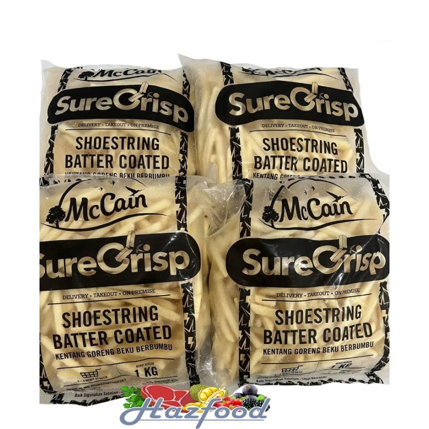 

Kentang Shoestring Batter Coated SureCrisp McCain French Fries 1 Kg