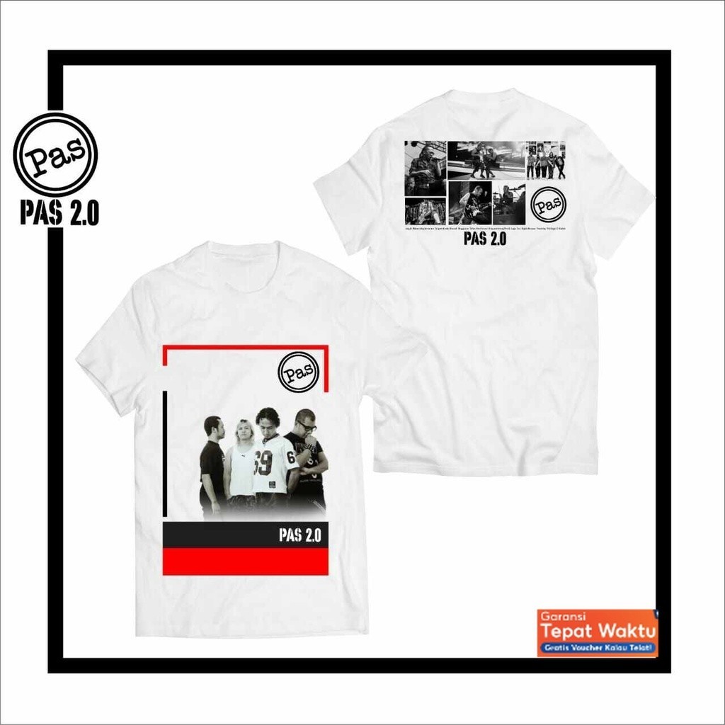 kaos lengan pendek PAS BAND 20 original distro - kaso pendek band PAS BAND terbaru original unisex