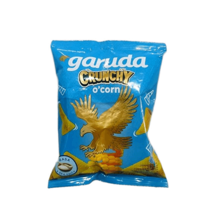 

Garuda Crunchy O'Corn Rasa Sea Salt 21g Isi 10pcs Cemilan Murah dan Enak