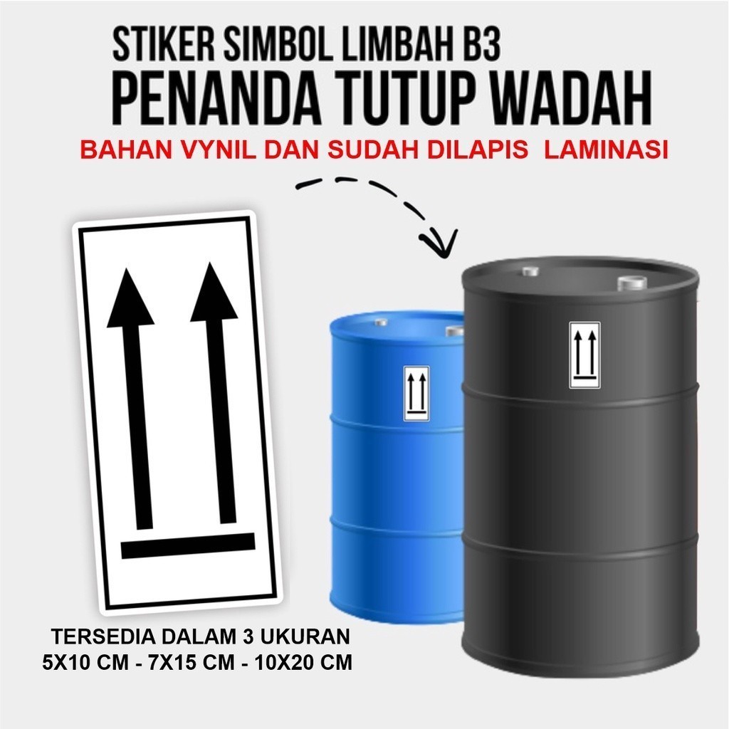 

Stiker Label Limbah B3 Hazmat Untuk Penunjuk Tutup Wadah Atau Kemasan multi Sticker