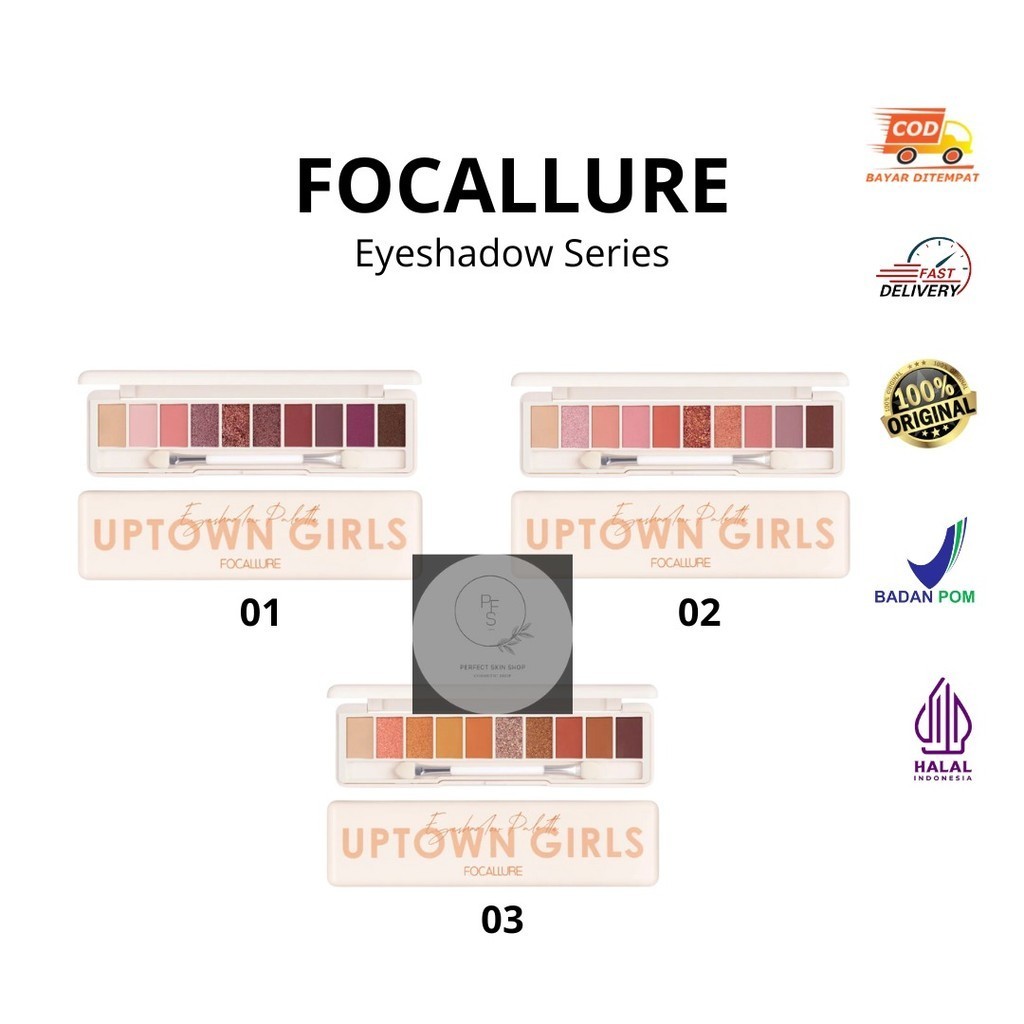 Focallure Eyeshadow Palette Uptown Girls | 10 Color Eyeshadow Palette