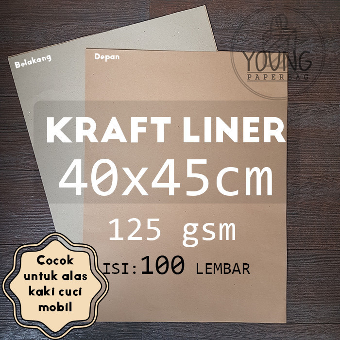 

promo ✨ -Kertas Samson Kraft Tebal Alas Kaki Cuci Mobil 40x45 125 gsm 100 lmbr