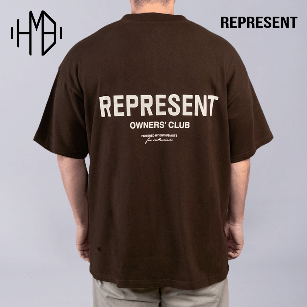 Represent Owners Club Tee Brown 100% Authentic