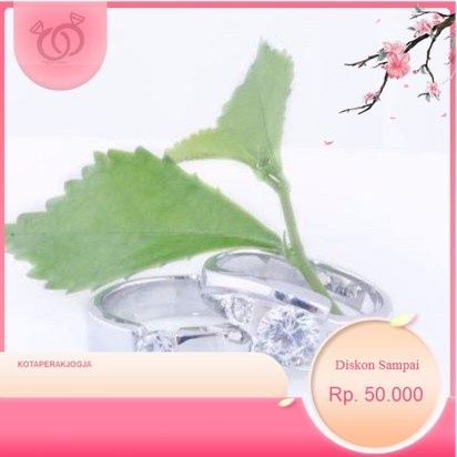 Cincin Kawin Cincin Couple Cincin Tunangan Cincin nikah Silver - By cincin nikah