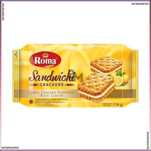 

ROMA SANDWICHI CRACKERS LEMON 114 GR BISKUIT